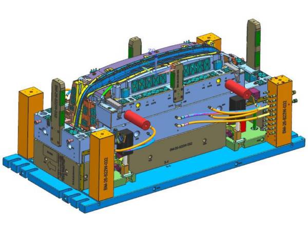 Automotive bumper mould drawing 2